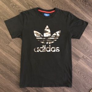 Adidas Tee Shirt Grey Camo Mens Medium